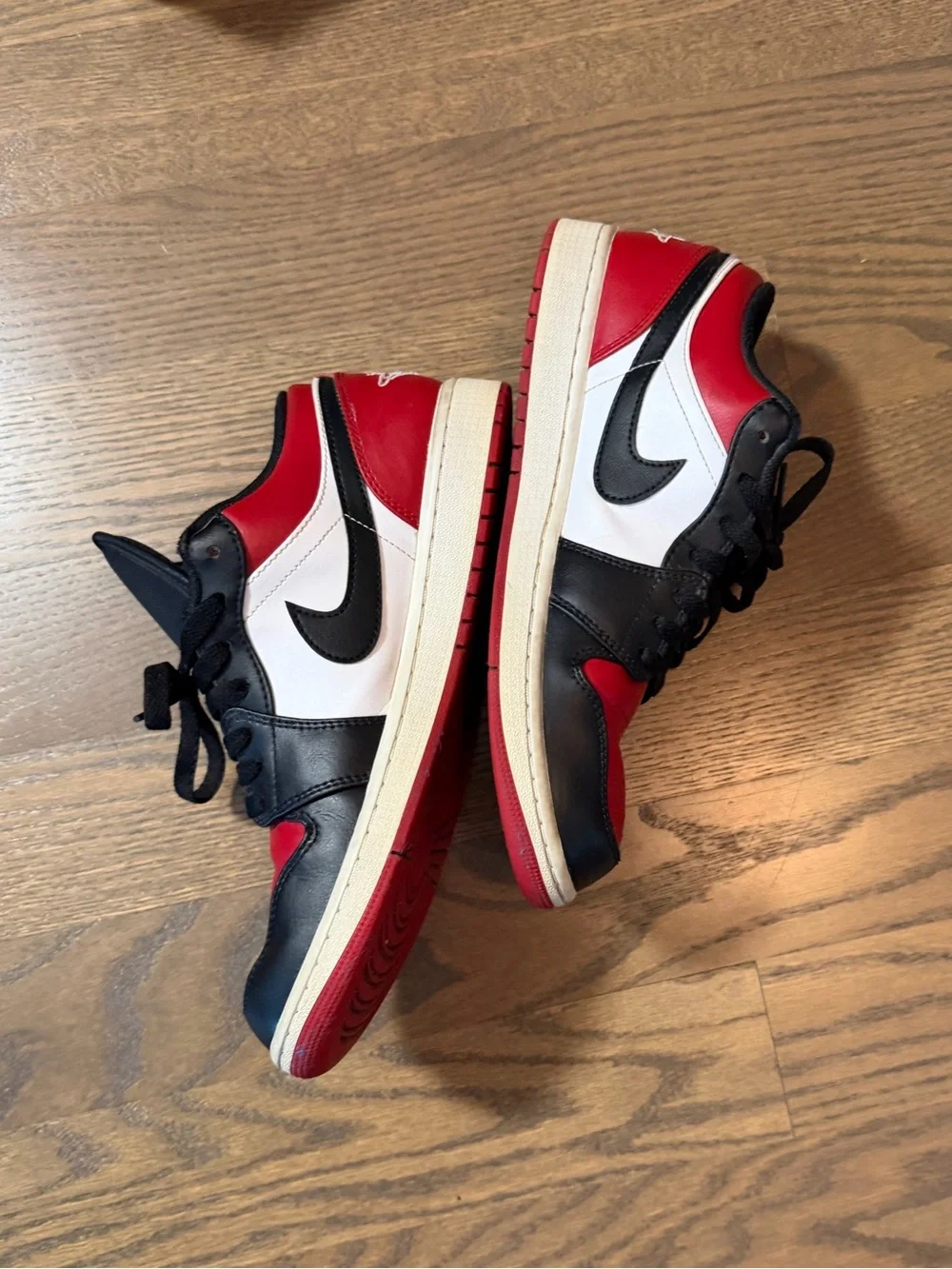 Jordan Low Top Sneakers - Black, Red, White